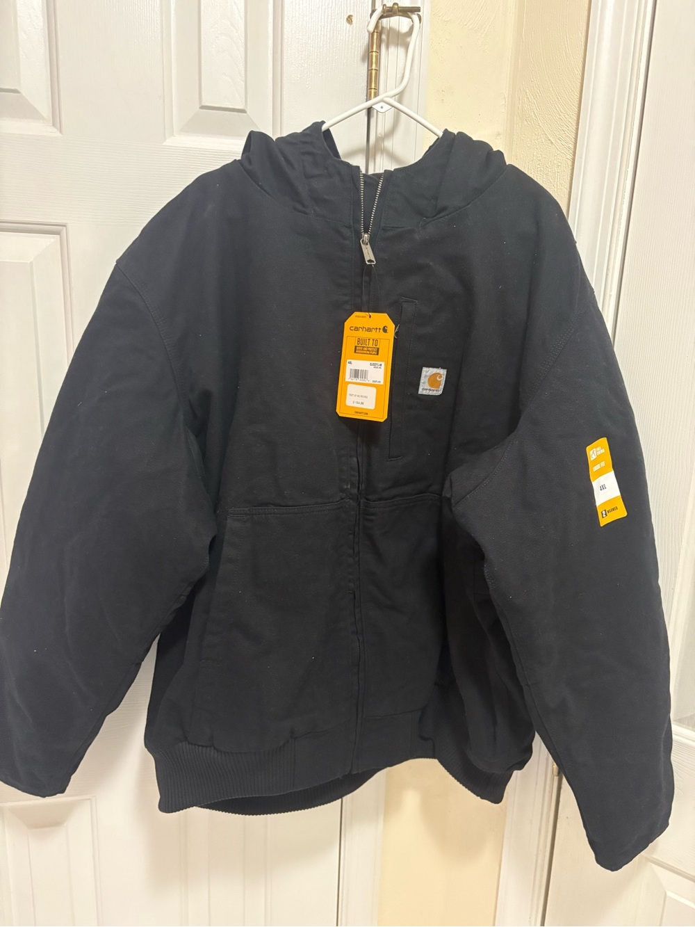 Carhartt men’s Black Hooded coat